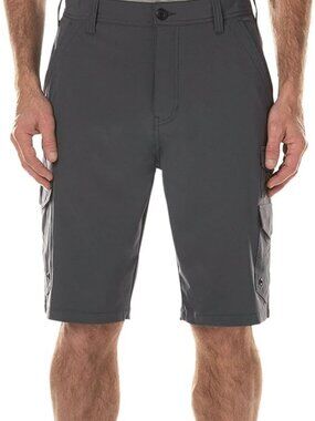 Iron Co. 4-Way Stretch Hybrid Cargo Short Size 38 Greystone